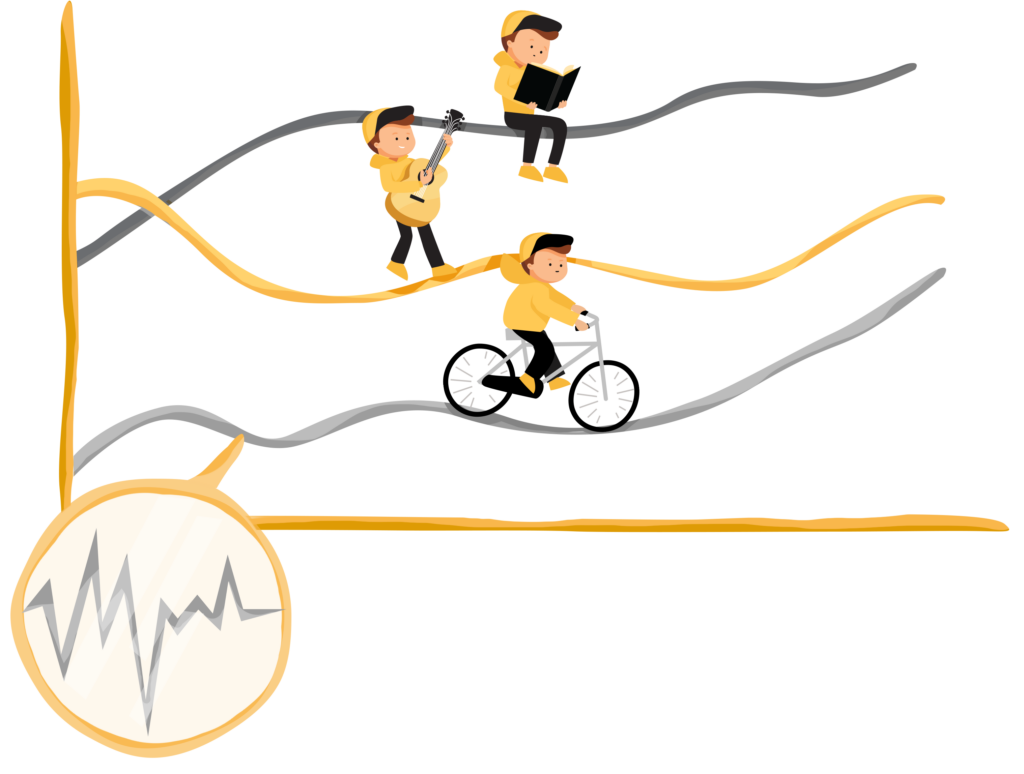 Within-individual variability: Representation of children on different scale lines