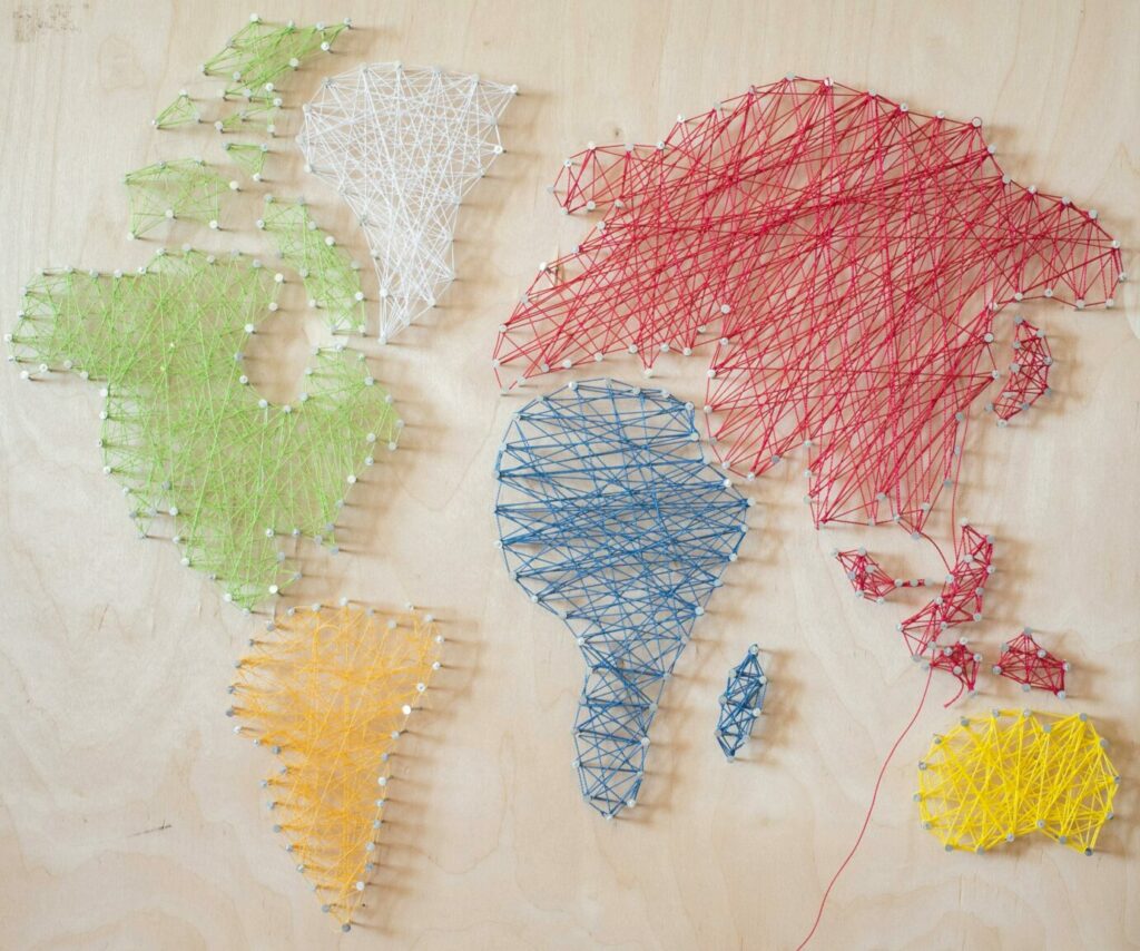Hand-made work map
